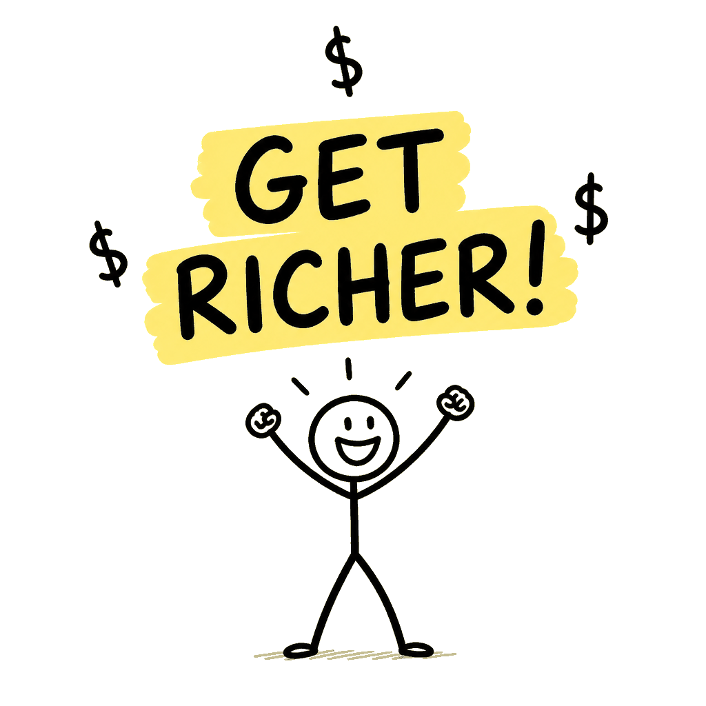 Get richer sticker